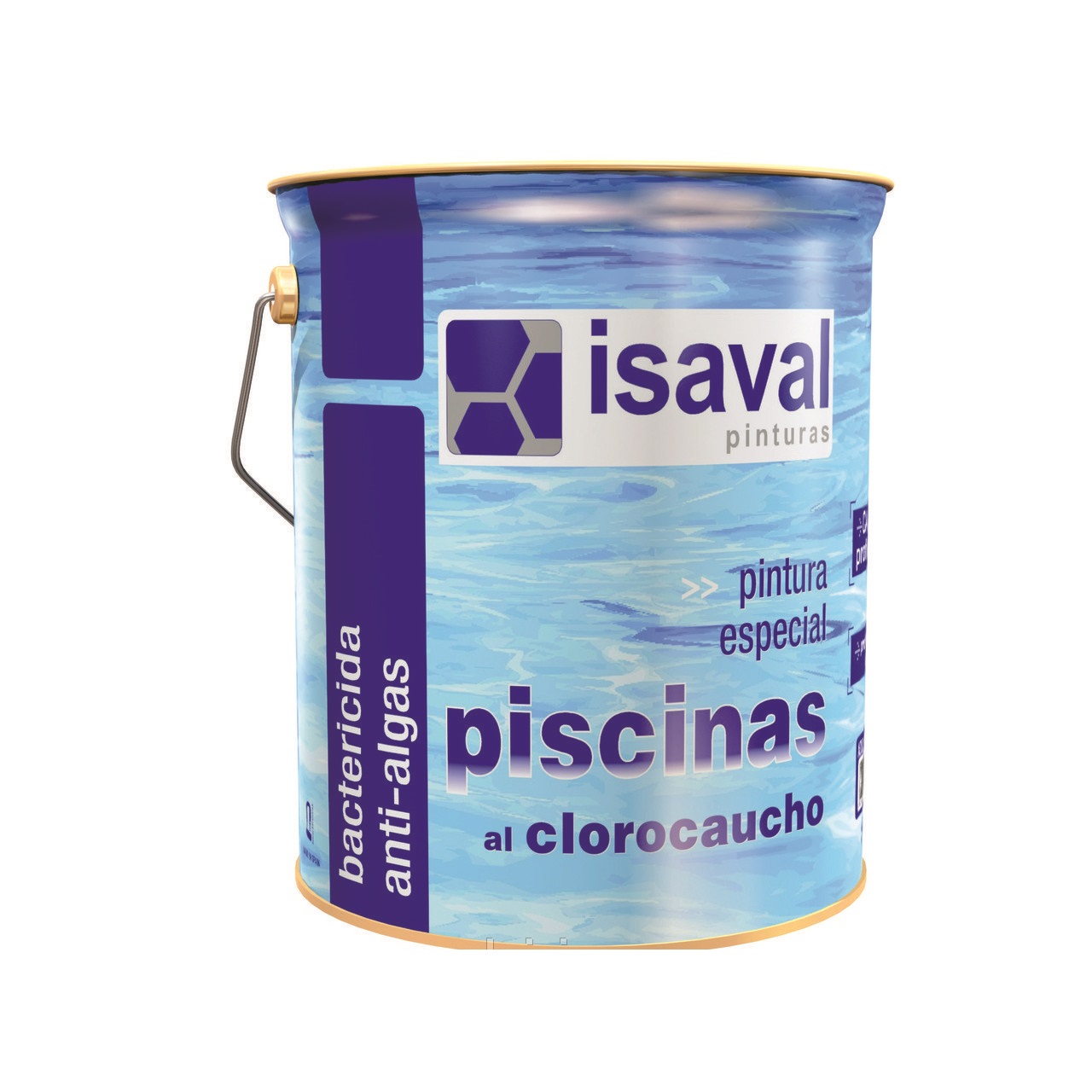 Фарба ISAVAL хлоркаучуковая для басейнів 4 л блакитний - для басейнів, ставків і резервуарів